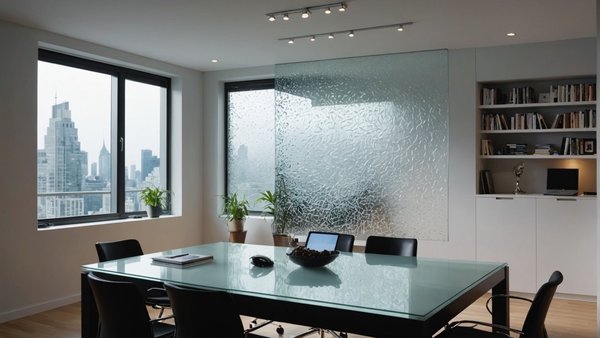 Les avantages du verre dépoli pour la maison et le bureau